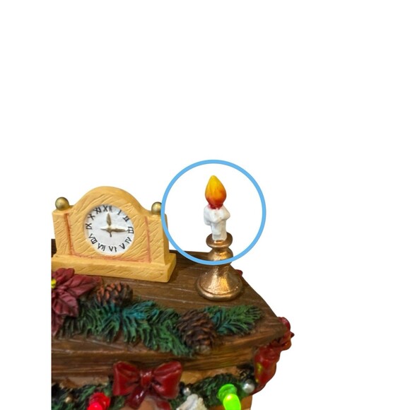 Danbury Mint “A Cozy Christmas Eve” Shih Tzu Tested Working - Picture 6 of 6